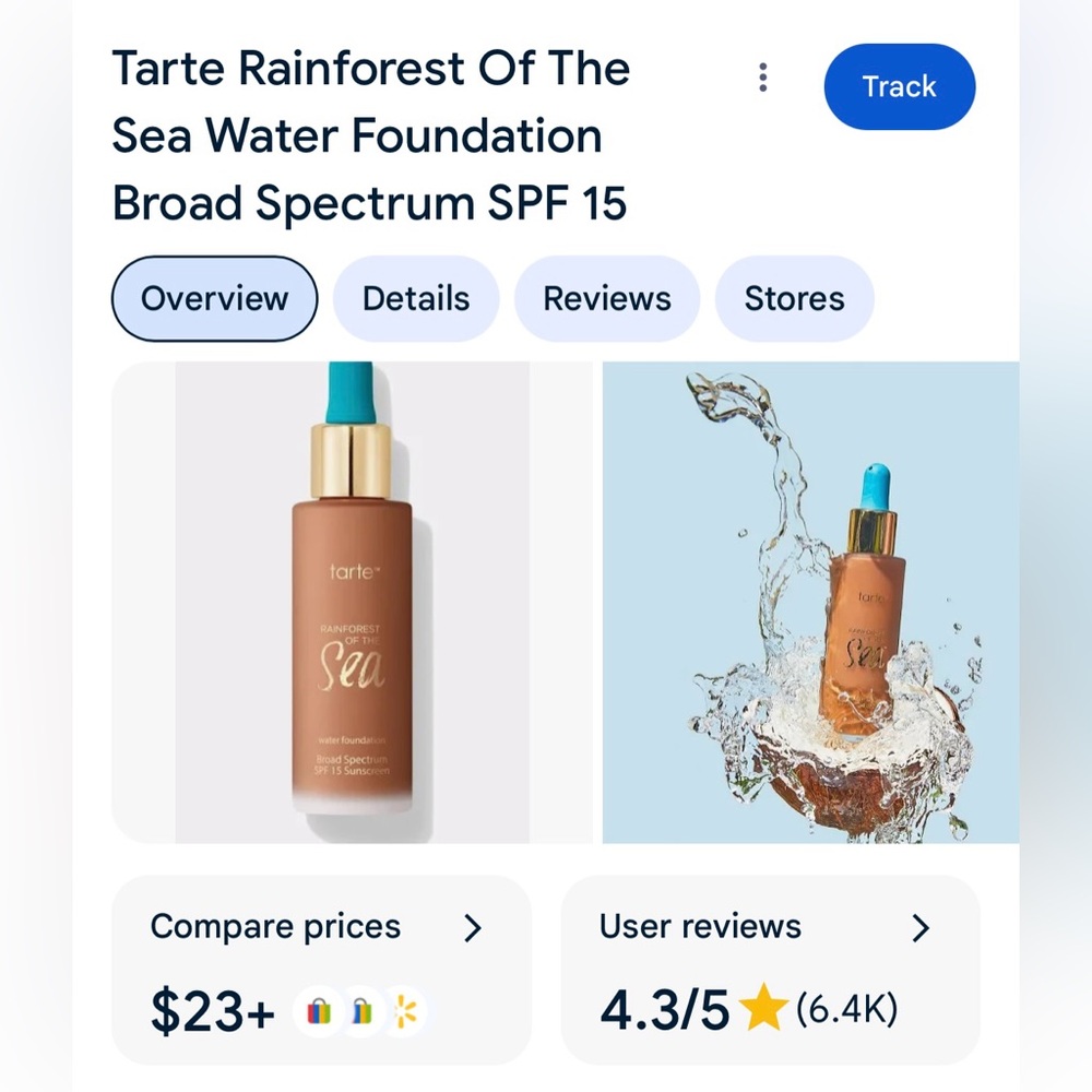 RARE TARTE SEA FOUNDATION - Picture 2 of 15